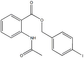 4-iodobenzyl 2-(acetylamino)benzoate Structure