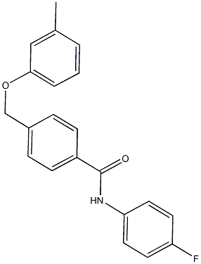 N-(4-fluorophenyl)-4-[(3-methylphenoxy)methyl]benzamide Structure