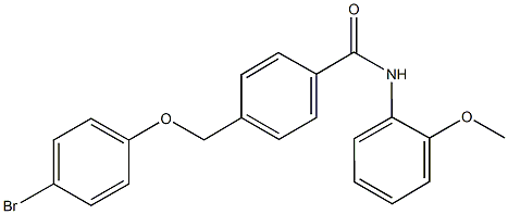 4-[(4-bromophenoxy)methyl]-N-(2-methoxyphenyl)benzamide 구조식 이미지