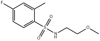 4-fluoro-N-(2-methoxyethyl)-2-methylbenzenesulfonamide 구조식 이미지