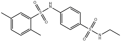 N-{4-[(ethylamino)sulfonyl]phenyl}-2,5-dimethylbenzenesulfonamide 구조식 이미지