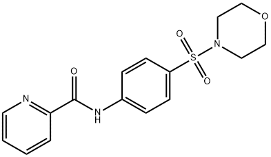 N-[4-(4-morpholinylsulfonyl)phenyl]-2-pyridinecarboxamide Structure