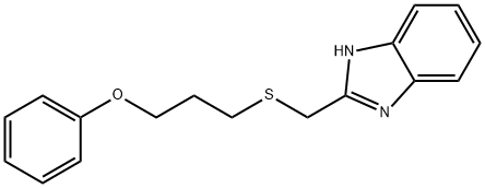 3-[(1H-benzimidazol-2-ylmethyl)sulfanyl]propyl phenyl ether 구조식 이미지