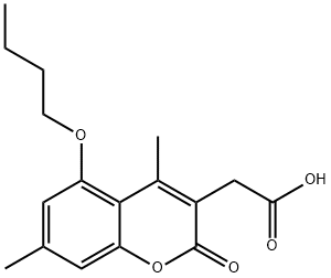 (5-butoxy-4,7-dimethyl-2-oxo-2H-chromen-3-yl)acetic acid Structure