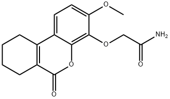 2-[(3-methoxy-6-oxo-7,8,9,10-tetrahydro-6H-benzo[c]chromen-4-yl)oxy]acetamide 구조식 이미지