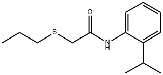 N-(2-isopropylphenyl)-2-(propylsulfanyl)acetamide Structure