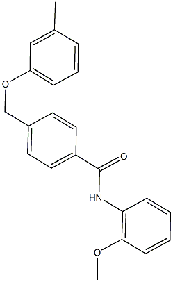 N-(2-methoxyphenyl)-4-[(3-methylphenoxy)methyl]benzamide Structure