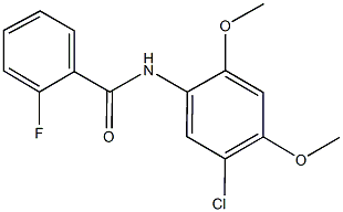 N-(5-chloro-2,4-dimethoxyphenyl)-2-fluorobenzamide Structure