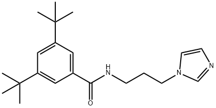 3,5-ditert-butyl-N-[3-(1H-imidazol-1-yl)propyl]benzamide Structure