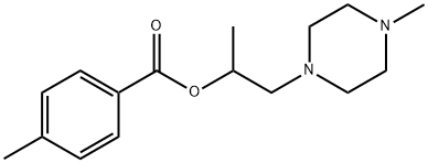 1-methyl-2-(4-methyl-1-piperazinyl)ethyl 4-methylbenzoate 구조식 이미지