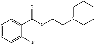 2-(1-piperidinyl)ethyl 2-bromobenzoate 구조식 이미지