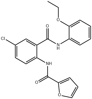 N-{4-chloro-2-[(2-ethoxyanilino)carbonyl]phenyl}-2-furamide Structure