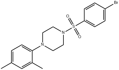 1-[(4-bromophenyl)sulfonyl]-4-(2,4-dimethylphenyl)piperazine Structure