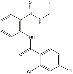 2,4-dichloro-N-{2-[(ethylamino)carbonyl]phenyl}benzamide Structure