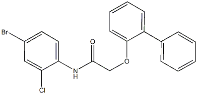2-([1,1'-biphenyl]-2-yloxy)-N-(4-bromo-2-chlorophenyl)acetamide Structure