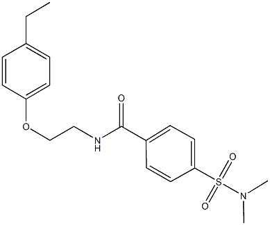 4-[(dimethylamino)sulfonyl]-N-[2-(4-ethylphenoxy)ethyl]benzamide Structure
