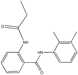 N-(2,3-dimethylphenyl)-2-(propionylamino)benzamide 구조식 이미지