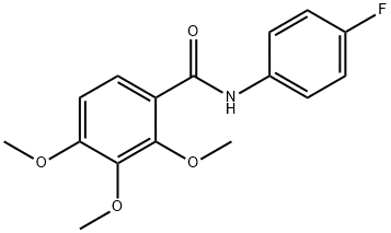 N-(4-fluorophenyl)-2,3,4-trimethoxybenzamide 구조식 이미지