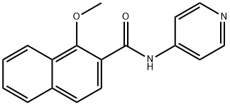 1-methoxy-N-(4-pyridinyl)-2-naphthamide Structure