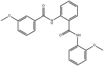 2-[(3-methoxybenzoyl)amino]-N-(2-methoxyphenyl)benzamide 구조식 이미지