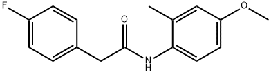 2-(4-fluorophenyl)-N-(4-methoxy-2-methylphenyl)acetamide Structure