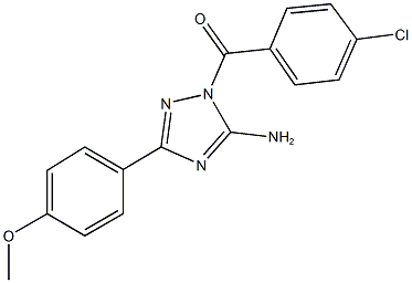 1-(4-chlorobenzoyl)-3-(4-methoxyphenyl)-1H-1,2,4-triazol-5-ylamine Structure