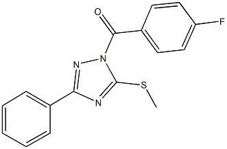 1-(4-fluorobenzoyl)-3-phenyl-1H-1,2,4-triazol-5-ylmethylsulfide 구조식 이미지