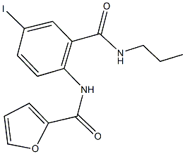 N-{4-iodo-2-[(propylamino)carbonyl]phenyl}-2-furamide Structure