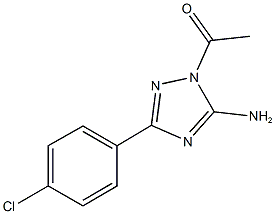 1-acetyl-3-(4-chlorophenyl)-1H-1,2,4-triazol-5-amine Structure