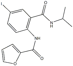 N-{4-iodo-2-[(isopropylamino)carbonyl]phenyl}-2-furamide Structure