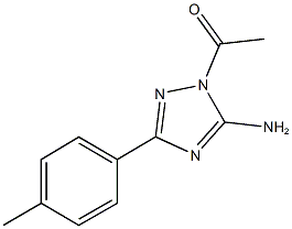 1-acetyl-3-(4-methylphenyl)-1H-1,2,4-triazol-5-amine 구조식 이미지