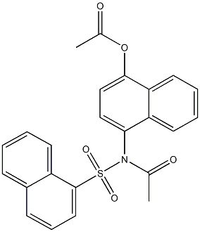 4-[acetyl(1-naphthylsulfonyl)amino]-1-naphthyl acetate 구조식 이미지