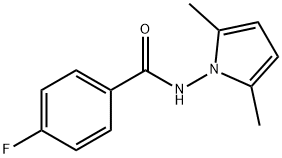 N-(2,5-dimethyl-1H-pyrrol-1-yl)-4-fluorobenzamide Structure