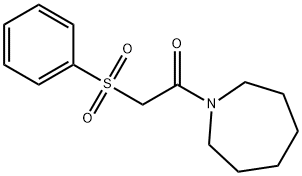 2-(1-azepanyl)-2-oxoethylphenylsulfone Structure