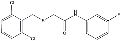 2-[(2,6-dichlorobenzyl)sulfanyl]-N-(3-fluorophenyl)acetamide 구조식 이미지