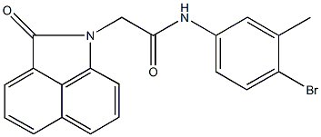 N-(4-bromo-3-methylphenyl)-2-(2-oxobenzo[cd]indol-1(2H)-yl)acetamide Structure