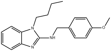 N-(1-butyl-1H-benzimidazol-2-yl)-N-(4-methoxybenzyl)amine Structure