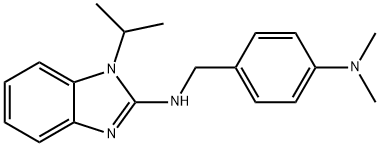 N-[4-(dimethylamino)benzyl]-N-(1-isopropyl-1H-benzimidazol-2-yl)amine Structure