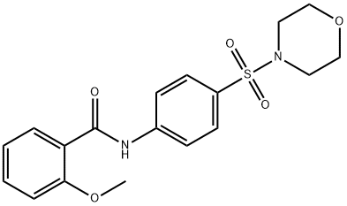 2-methoxy-N-[4-(4-morpholinylsulfonyl)phenyl]benzamide Structure