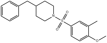 4-[(4-benzyl-1-piperidinyl)sulfonyl]-2-methylphenyl methyl ether Structure