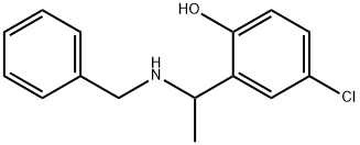 2-[1-(benzylamino)ethyl]-4-chlorophenol 구조식 이미지