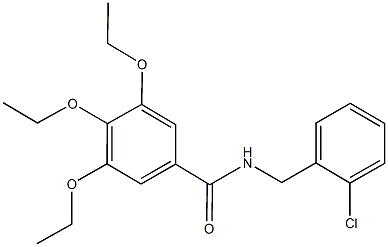 N-(2-chlorobenzyl)-3,4,5-triethoxybenzamide Structure