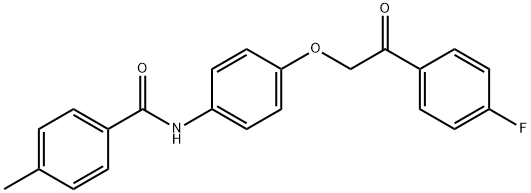 N-{4-[2-(4-fluorophenyl)-2-oxoethoxy]phenyl}-4-methylbenzamide Structure