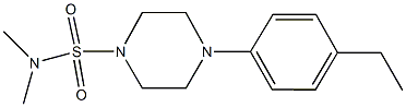 4-(4-ethylphenyl)-N,N-dimethyl-1-piperazinesulfonamide 구조식 이미지