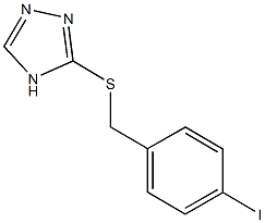 3-[(4-iodobenzyl)thio]-4H-1,2,4-triazole 구조식 이미지