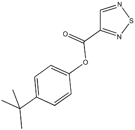 4-tert-butylphenyl 1,2,5-thiadiazole-3-carboxylate Structure