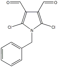 1-benzyl-2,5-dichloro-1H-pyrrole-3,4-dicarbaldehyde 구조식 이미지