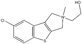 7-chloro-2-(2-hydroxyethyl)-2-methyl-2,3-dihydro-1H-[1]benzothieno[2,3-c]pyrrol-2-ium 구조식 이미지