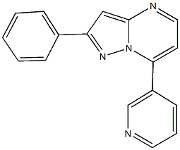 2-phenyl-7-(3-pyridinyl)pyrazolo[1,5-a]pyrimidine 구조식 이미지