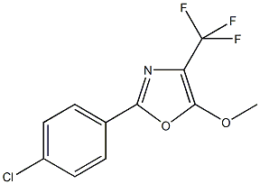 2-(4-chlorophenyl)-5-methoxy-4-(trifluoromethyl)-1,3-oxazole Structure